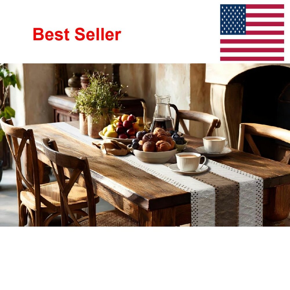 Boho Macrame Table Runner Farmhouse Rustic Decor … - image 8